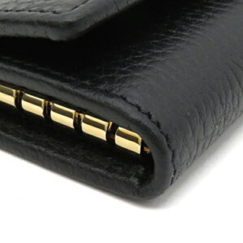 GUCCI key case GG Marmont rows leather black Petit - Picture 4 of 8